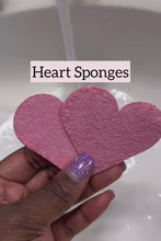 Load and play video in Gallery viewer, Heart Sponges (6 pc)
