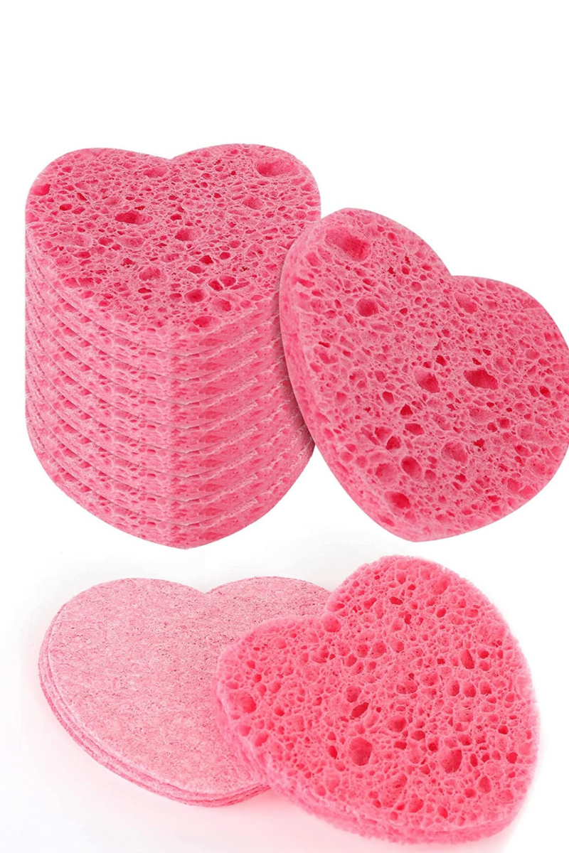 Heart Sponges (6 pc)