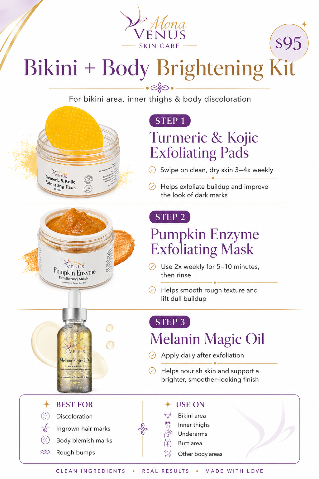 Bikini & Body Brightening Trio