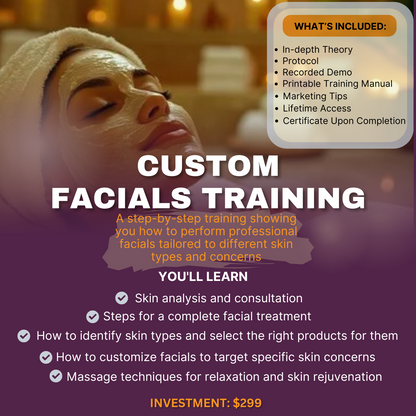 Custom Facial Online Course
