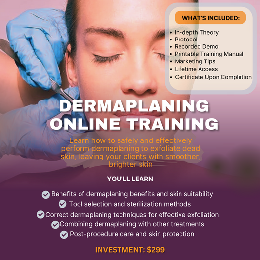 Dermaplaning Facial Online Course