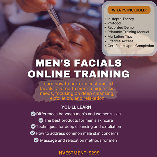 Men's Facials Online Training