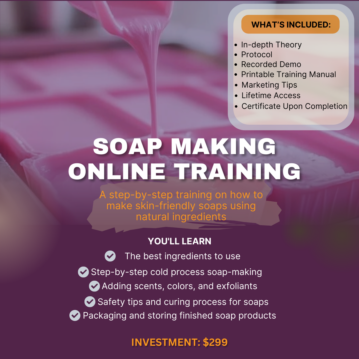 Soap Making Programs Soap Making Online Course – Mona Venus Skin Care